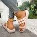 Summer Women's New Thick-soled Platform Sandals With A Comfortable Cushioned Feel, Suitable For Indoor And Outdoor Use_vogvips.com