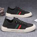 Men's Breathable Mesh Slip-On Work Shoes Spring Autumn Casual Style Canvas Shoes_vogvips.com