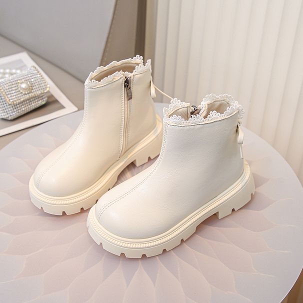 Children's Short Boots, Autumn And Winter 2025 New Style, Girls' Martin Boots, Lined, Girls' Cotton Boots, Warm, Runway Baby Boots, Fashionable_vogvips.com