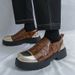 ShoeVault Men's Derby Leather Formal Business Thick Sole Height Increasing Groom Casual Suit Crocodile Pattern Wedding Shoes_vogvips.com