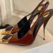 Women S Elegant Retro Pointed Toe Shallow Mouth Gemstone High Heels New Metal Single Strap Patent Leather Sandals_vogvips.com