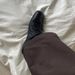 Sheepskin Version ~ New Niche Two-Way Shoes Square Toe Closed-Toe Half Slippers Women's Outdoor Wrinkled Black Loafers_vogvips.com