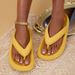 EVA Thong Platform Flip Flops For Women Summer 2023 Clip Toe Soft Sole Cloud Slippers Woman Thick Bottom Non Slip Beach_vogvips.com