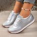 Fashion Gold Silver Platform Women Spring Autumn Lace Up Plus Size Casual Sneakers Woman Comfort Non Slip Sports Shoes_vogvips.com