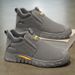 Men's Shoes With Soft Soles On One Foot Men's Sports Dad Shoes Are Dirt-resistant Construction Site Work Labor Insurance Men's Shoes_vogvips.com