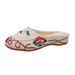 Slippers, Chinese Style, Spring And Summer Embroidered Cloth Shoes, Baotou, Home Half, Women's External Wearing_vogvips.com