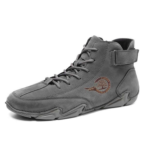 thick-soled Warm Men's Casual Shoes Short Boots Outdoor Casual Men's And Women's Boots Velvet Large-size Men's Shoes Martin Boots_vogvips.com