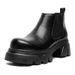 Sleeve Feet Lazy One Pedal Short Boots Locomotive Style Men's Boots Thick Sole Heightening Martin Boots_vogvips.com