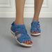 New Large Spring Collection Matte Low Heel Flat Bottom Velcro Exposed Toe Roundhead_vogvips.com