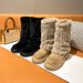 Women's Winter Snow Boots With Faux Fur Lining, Slip-Resistant Thick Sole, Mid-Calf Height, Water-Resistant Suede Upper, Round Toe, Chunky Heel_vogvips.com