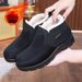 2025 Winter Warm Cotton Shoes With Fleece,, Large-sized Cotton Boots On One Foot, Anti-slip Snow Boots_vogvips.com