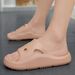 Mechanical Armor Style Hollowed-Out Thick-Tread Slippers - Summer Breathable Casual Flip-Flops - Outdoor Trendy Striped Slippers_vogvips.com
