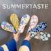 Women's Slim Fit Flip-Flops Beach Ins Home Bathroom Shower Shoes Toe Post Flat Lazy Sandals Outdoor Garden_vogvips.com