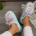 Women's Fashionable Height Increasing Flip Flops Thick Soled Color Block Sandals Summer New Versatile_vogvips.com