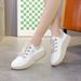 2025 New Spring Hot-Selling Women's Flat With Cushioning, Versatile Non-Slip Student White Sneakers 6682_vogvips.com