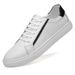 Men's Round Head Two-layer Cowhide Casual Men's Board Shoes Front Lace-up Flat Heel Board Shoes Men's Shoes Rubber Non-slip Sole_vogvips.com