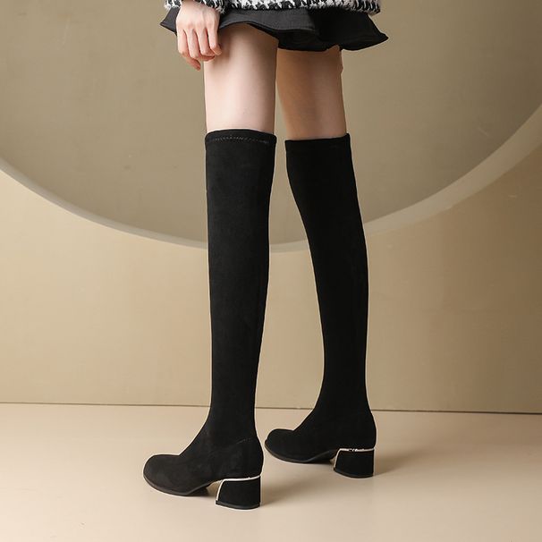 New Four-Way Stretch Non-Slip Fleece Over-the-Knee High Slimming Long Boots For Women_vogvips.com
