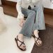2026 New Toe-Loop Sandals For Women, Summer Outdoor Wear, Internet Celebrity Ins Style Flat Roman Sandals, One-Strap_vogvips.com