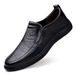 Inner Height Increase Men's Casual Leather Shoes With Cotton Thermal Foot Cover Hole Shoes Staff Men's Shoes_vogvips.com