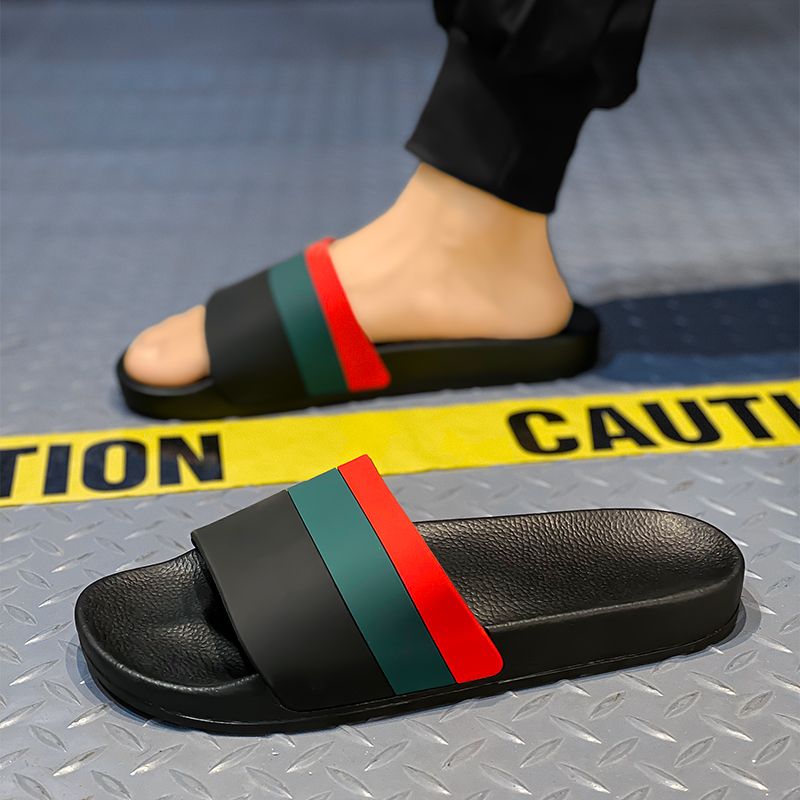 YRZL Slippers Summer Soft Sandals Breathable Lightweight Slides For Men Non-Slip Comfortable Shoes Outdoor Casual_vogvips.com