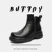 Retro Thick-soled Heightening Tooling Boots Outdoor Recreational Hiking Martin Boots Style Men's Boots_vogvips.com