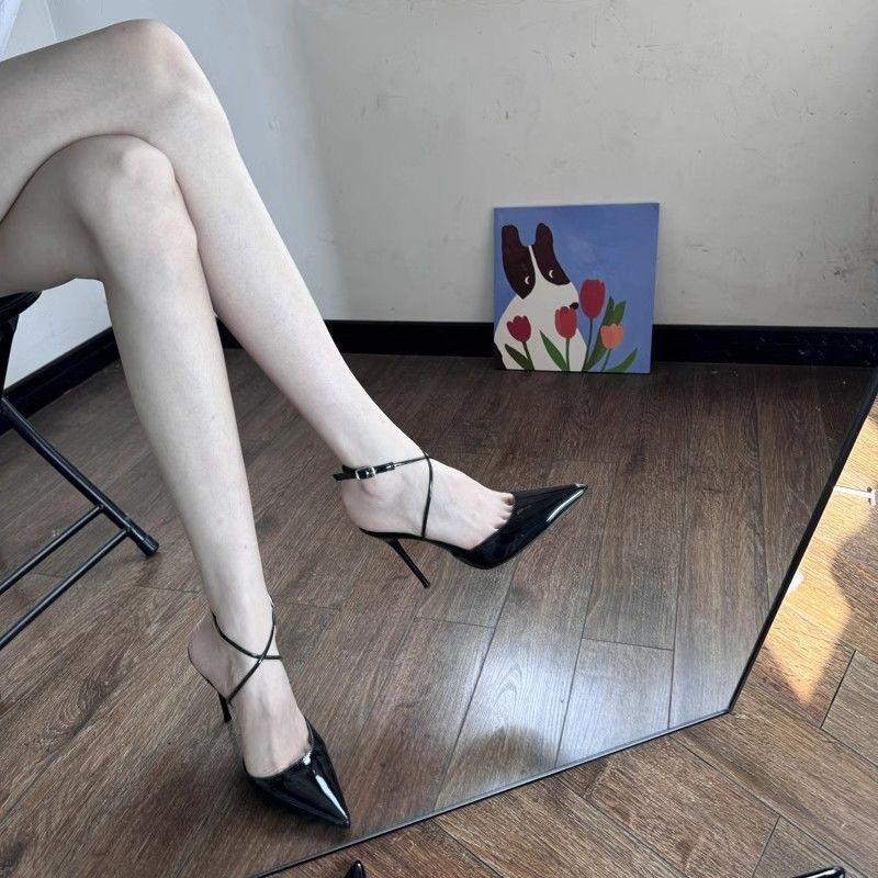 Stiletto Pointed Toe Outdoor Versatile Casual Comfortable 2024 Summer Fashion Niche Design Solid Color High Heel Sandals_vogvips.com