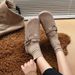Women's Furry 2025 New Autumn And Winter Slip-on Plush Warm Lazy Closed-toe Mules Cotton Shoes_vogvips.com