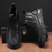 European Warm Series Autumn Winter Fashion Trend Martin Men's Slip-On Thick-Soled Boots British Style Youth High-Top Leather Shoes_vogvips.com