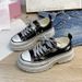 Instagram Canvas Summer New Breathable Dissolved Thin Thick Sole Elevated Casual Board Women's Shoes_vogvips.com