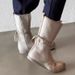 Women Boxing Boots ~Lace-Up Martin 2025 New Fashion Flat Sole German Training Stylish Boxing Casual Ankle Boots_vogvips.com