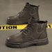 European Warm Series Martin 2025 Autumn Winter New High-top British Style Mid-top Leather Shoes Men's Black Work Boots_vogvips.com