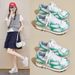 Daddy Shoes Female Student Sports Running Casual Shoes Mesh Breathable_vogvips.com