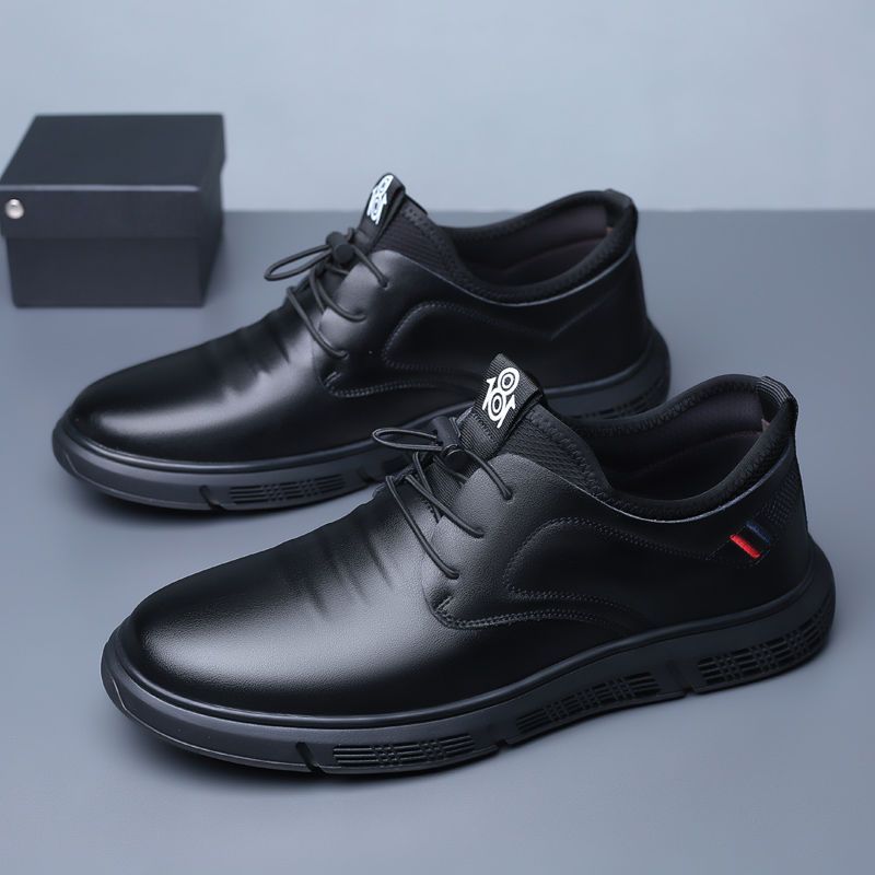 Spring New Men's Business Casual Soft Sole Comfortable Trendy Fashion Small Leather Shoes For Men_vogvips.com
