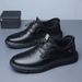 Spring New Men's Business Casual Soft Sole Comfortable Trendy Fashion Small Leather Shoes For Men_vogvips.com