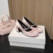 French Fairy-style Round-toe Bowknot Sho, New Spring And Autumn Dign With Rhintone Strap High-heeled Mary Jane_vogvips.com