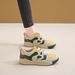 Autumn Women's New Breathable Children's Korean Version Versatile Thick Soled Board Splicing Sports And Leisure_vogvips.com