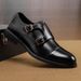 Men's Shoes Casual Leather Shoes Men's Business Gentleman Men's Leather Shoes Formal Men's Monk Shoes_vogvips.com