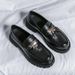 Large Size 2025 New Four Seasons British Style Business Leather Fashion Thick Sole Slip-On Loafers Men's Shoes_vogvips.com