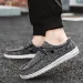 Mens Casual Canvas Shoes Moc Toe Design Breathable Slip On Daily Driving Loafers_vogvips.com
