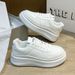 Little White Female New Student Lightweight Casual Versatile Board Trendy Instagram Sports Style Thick Sole Single_vogvips.com