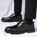 TerraStride Men's Leather 2025 New Spring Business Casual British Style Soft Sole Formal Black Wedding Groom Shoes_vogvips.com