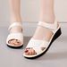 2026 New Wedge Heel Thick-Soled Non-Slip Soft-Soled For Women, Velcro Beach Shoes, Summer Casual Outdoor Sandals_vogvips.com