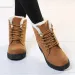 Womens ankle winter snow boots Botas strapless warm plush shoes womens Plus size 44 241022_vogvips.com