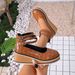 SHLIANG Women's Patent Leather Wedge Heels Round Toe Miniature Heightening Spring Low Cut Single Shoes Buckle Strap High Heels V0161_vogvips.com