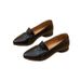 Soft Leather Shoes Women's Soft Sole Shallow Mouth Flat Bottom Pointed Head Mother Comfortable Doudou Women's Single Shoes_vogvips.com