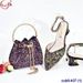 Fashion Wine Glasses And Heels With Bracelet Handbag Party Bag Shoe Bag Combination_vogvips.com