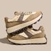 Ruoji Plush Sports Thick Soled German Training 2023 New Autumn Warm Cotton Shoes, Women's Winter Waffle Shoes_vogvips.com