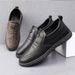 Slip-On Leather For Men Lightweight Non-Slip Business Casual Middle-Aged Men's Soft Sole Wear-Resistant Dad Breathable_vogvips.com