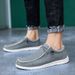 Euro Step New Large Size Canvas Loafers Ultra-light Sailboat Flat Casual Men's Slip-on Cloth Shoes Hot Sale_vogvips.com