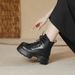 Women's Shoes Small Thick Soled Height Enhancing Martin Boots For Women 2025 New Autumn And Winter Style Thick Heel Versatile Motorcycle Short Boots_vogvips.com